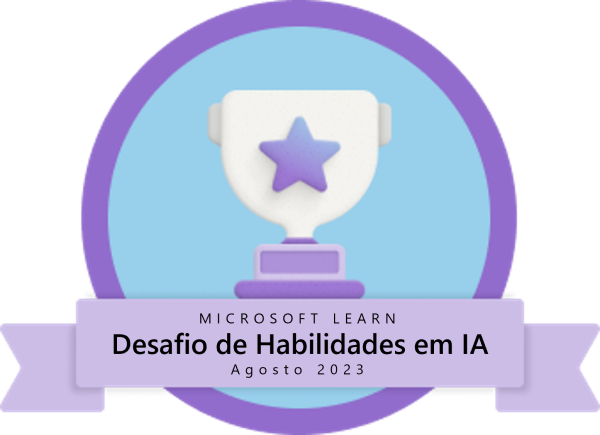 Desafio de Habilidades em IA do Microsoft Learn - badge - PT-BR