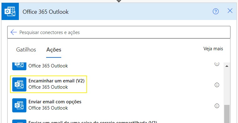 Encaminhar um e-mail