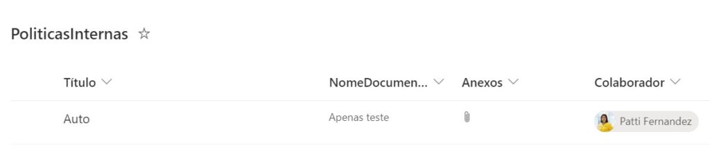 Utilizando coluna Pessoa
